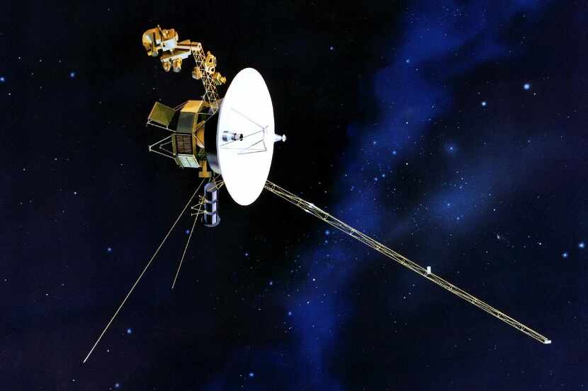 Versión ilustrada de la sonda Voyager 2, lanzada en 1977 desde Cabo Cañaveral, FLorida.(AP)
