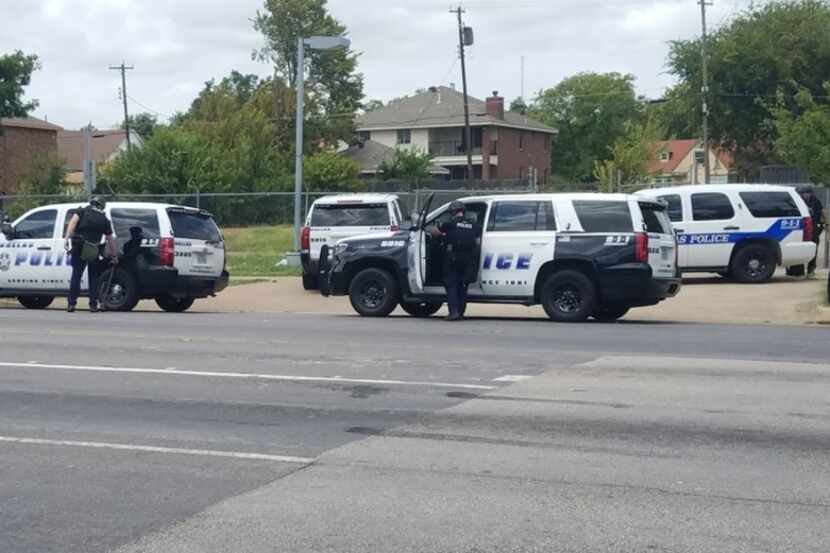 Dallas officers investigate a 2017 shooting near Fair Park. 