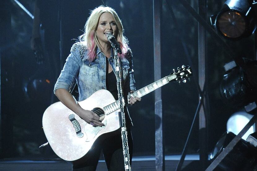 Miranda Lambert performs "Bathroom Sink" during the 49th annual CMA Awards at Bridgestone...