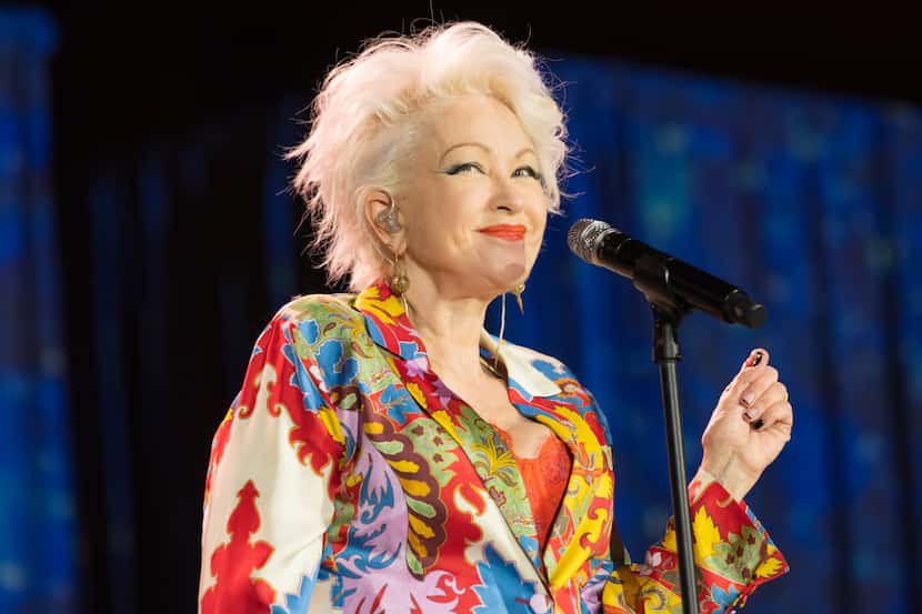 Cyndi Lauper performs at the Rhapsody 2024 gala benefiting the Turtle Creek Chorale.