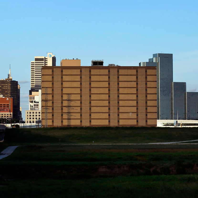 The former Dawson State Jail (center) is blessedly headed for a remaking as an entry point...