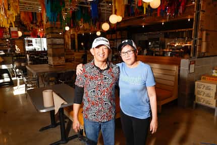 CrushCraft Thai Eats owner Jack Nuchkasem, left, and chef Kay Ridgway pose for a portrait...