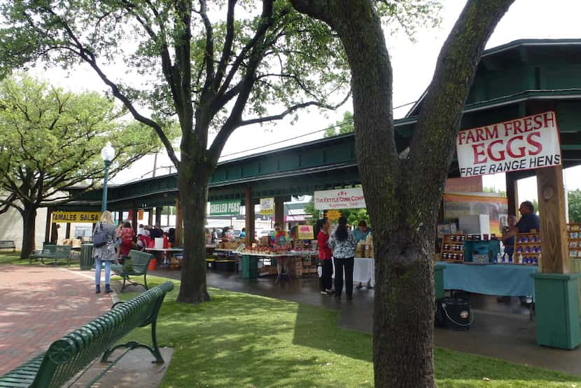 The outdoor Grapevine Farmers Market at the gazebo in the heart of historic downtown is open...