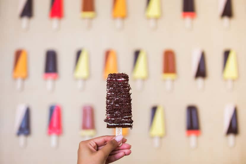 Pop it on: visitors are welcome to decorate their popsicles in any way. 