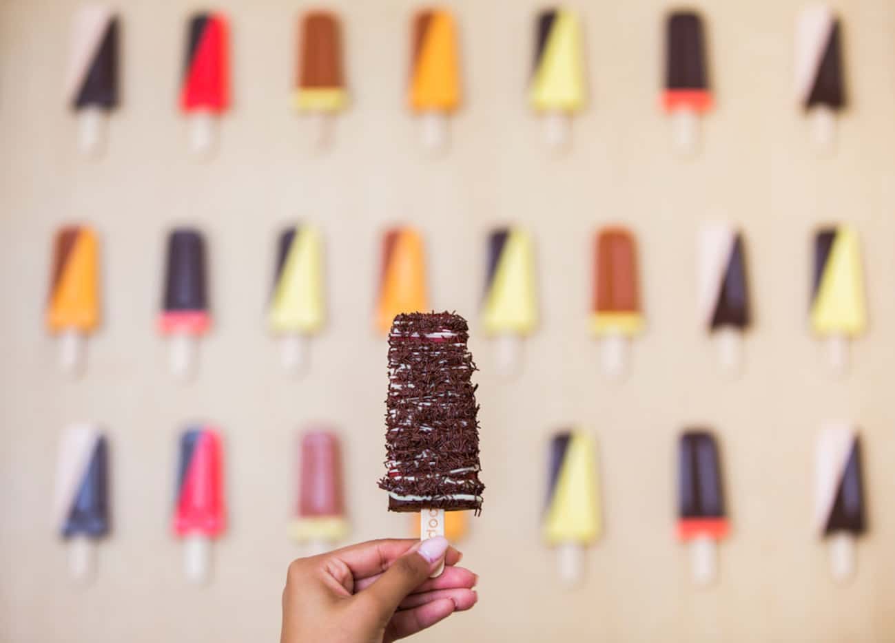 Pop it on: visitors are welcome to decorate their popsicles in any way. 