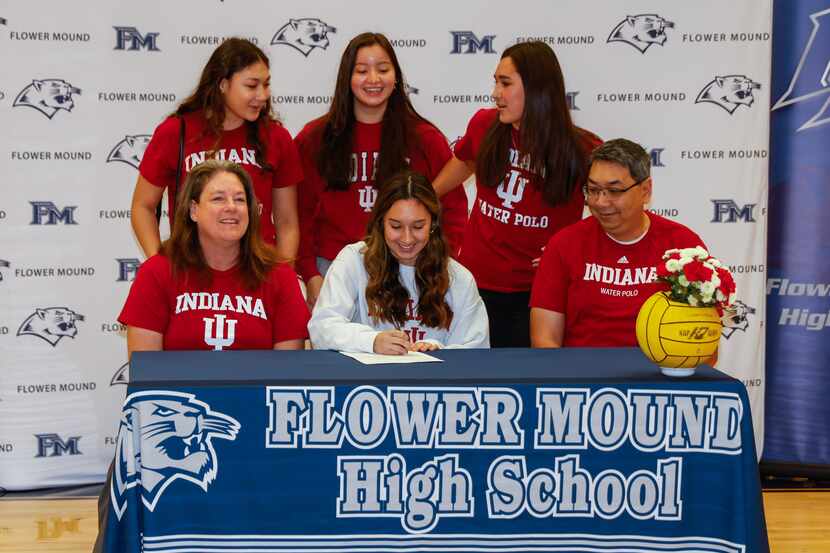 Gwyneth Le during the signing day ceremony in Flower Mound on Wednesday, Nov. 9, 2022. Le...