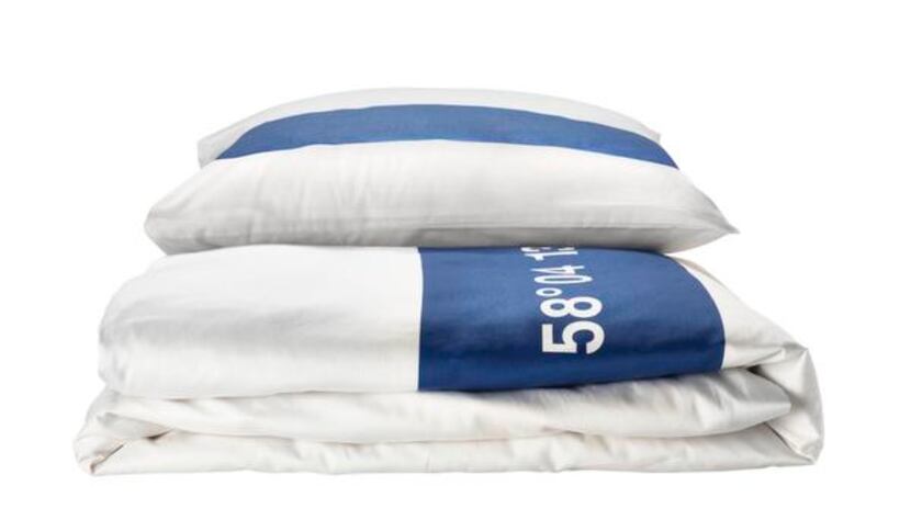 
Bed booster: New linens can inspire tranquility. Designed by Helena Gyllensvärd for Ikea,...