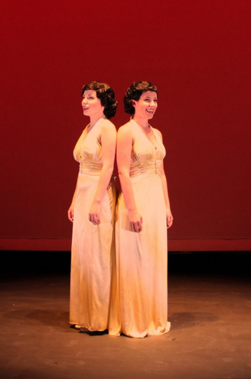 Molly Franco (left) as Daisy Hilton and Chloe Voreis as Violet Hilton star in Side Show at...