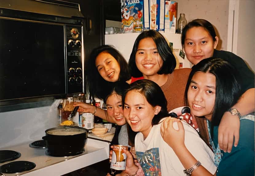 Nikky Phinyawatana with her boarding friends at The Hockaday School in Dallas in 1995.