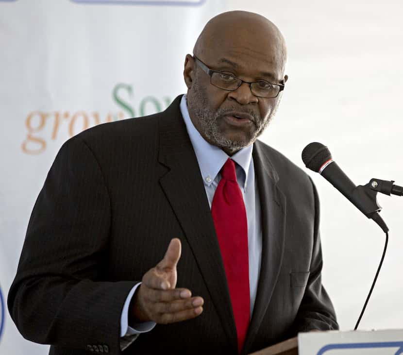 Sherman Roberts, president and CEO of City Wide Community Development Corporation, speaks...