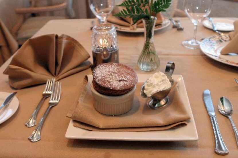 Cacharel Restaurant was known for its chocolate souffle.  