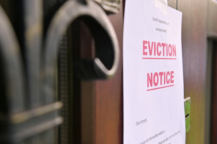 North Texas evictions reached a pandemic high in March.