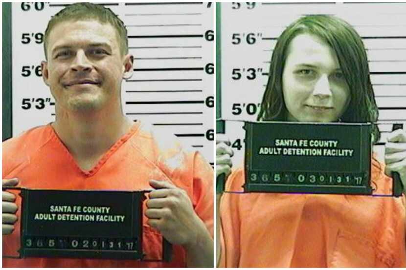 Jack Morgan (left) and Samuel Brown were booked into the Santa Fe County Jail but released...