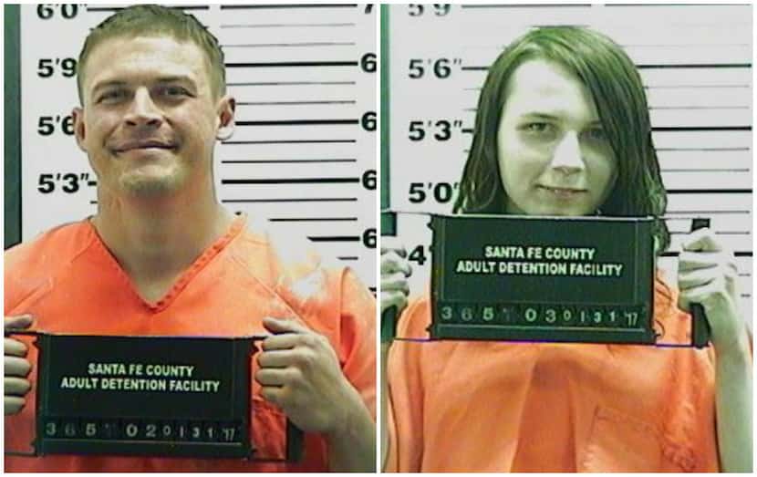 Jack Morgan (left) and Samuel Brown were booked into the Santa Fe County Jail but released...