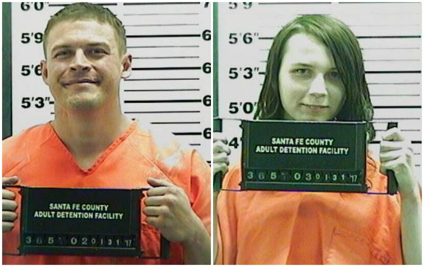 Jack Morgan (left) and Samuel Brown were booked into the Santa Fe County Jail but released...