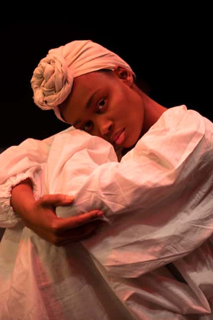 Sydney Hewitt gives a forceful, sensitive performance as the enslaved woman Santiaga in the...