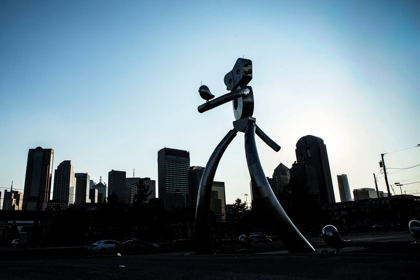The giant sculpture is an icon for the Deep Ellum neighborhood, but not many know the story...