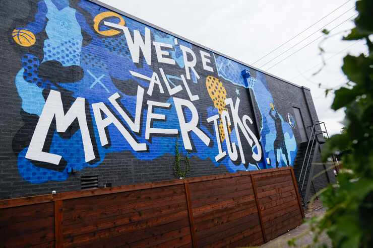 A Dallas Mavericks mural located behind the 7-Eleven on Abrams Road and close to the...