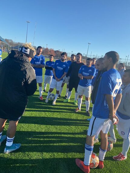 El equipo Mantequilla FC juega en la Metroplex Premier League.