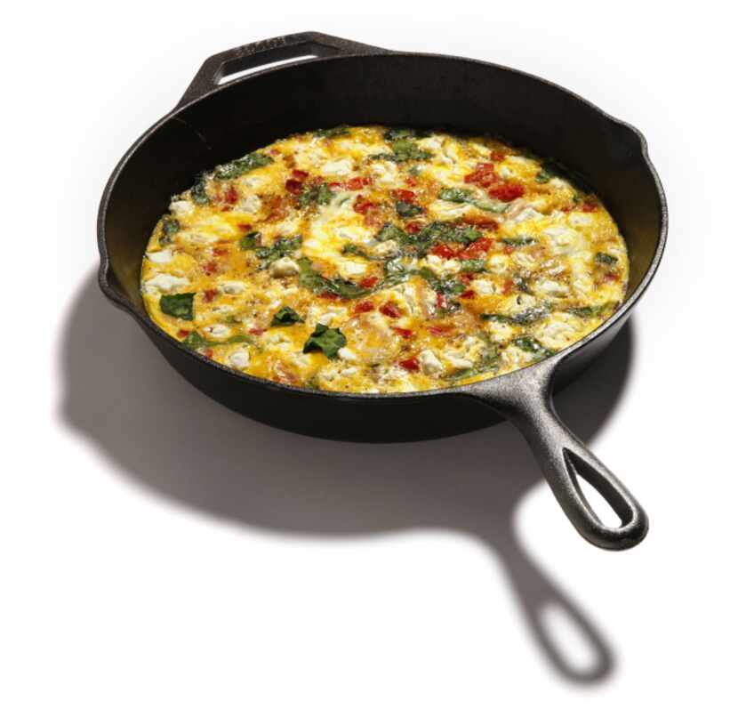 Frittatas can be made with lots of different ingredients.