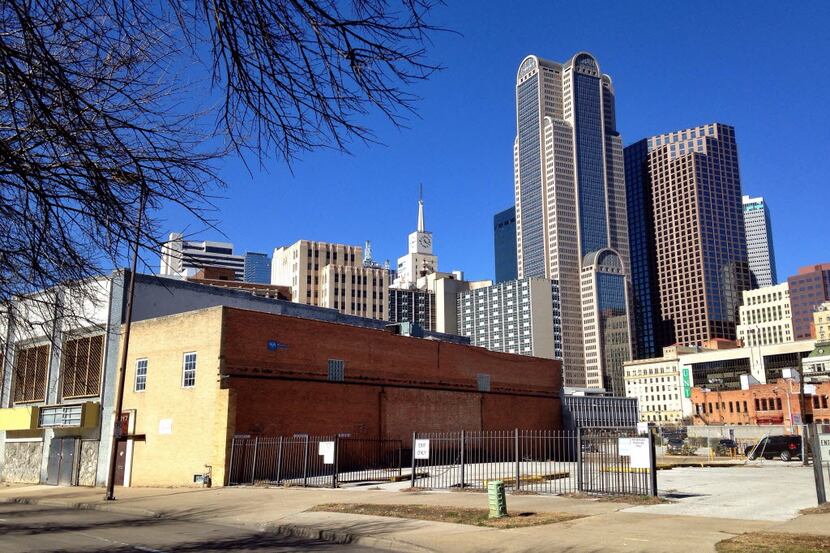 These buildings along Young Street are among 1.57 acres of privately owned property that the...
