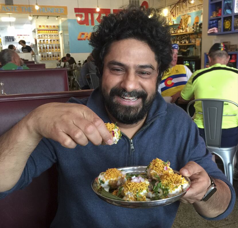 Chef Meherwan Irani enjoys his own authentic Indian street food at his Chai Pani restaurant. 