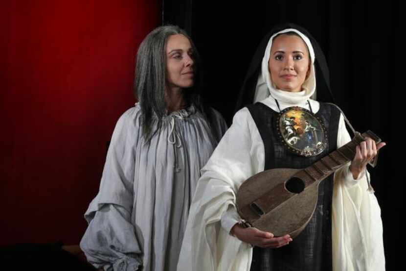 
Sandra Lopez (left) and Vanessa Becerra in Fort Worth Opera’s With Blood, With Ink.
