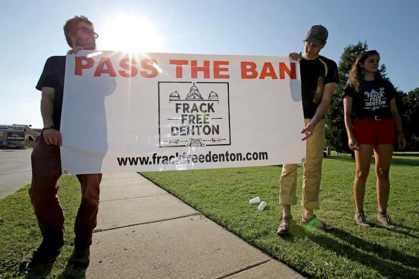 
Backers of Denton’s anti-fracking initiative campaigned last year. It was approved by...