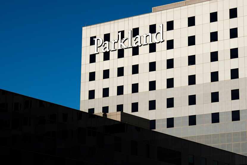 Exterior view of Parkland Hospital on Wednesday, Jan. 5, 2022, in Dallas. 