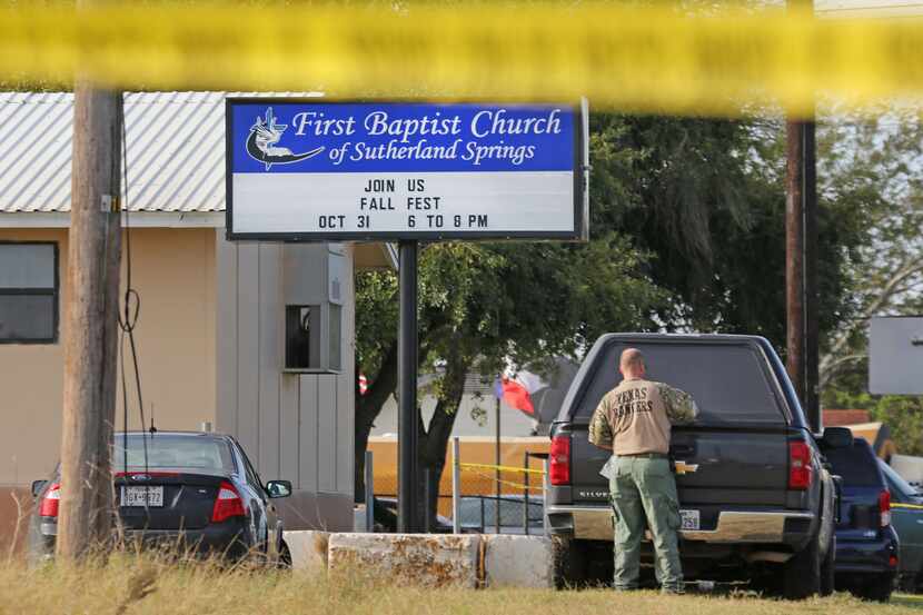 The investigation continues Monday at the First Baptist Church of Sutherland Springs.