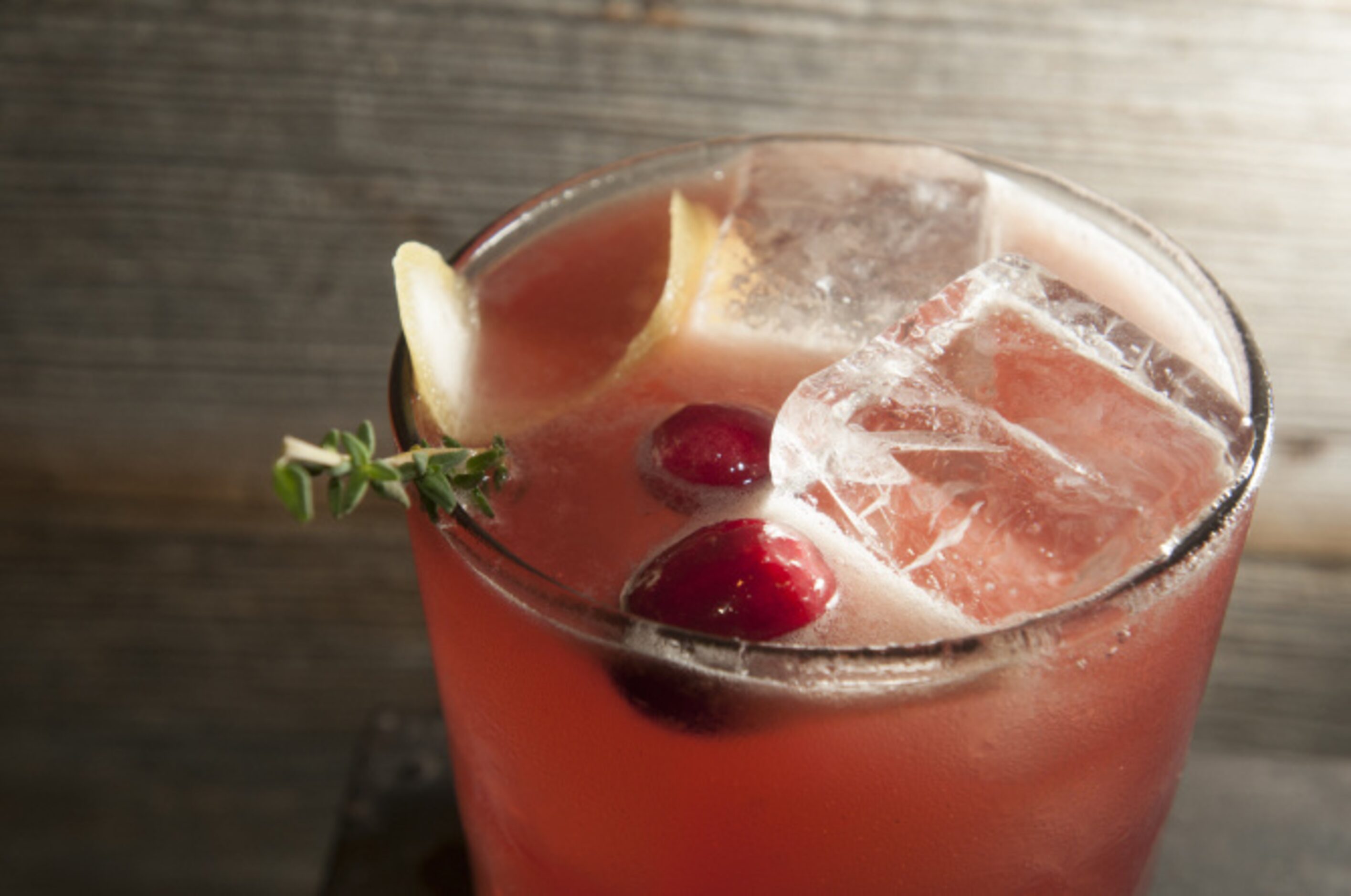 Seasonal Smash, a signature cocktail