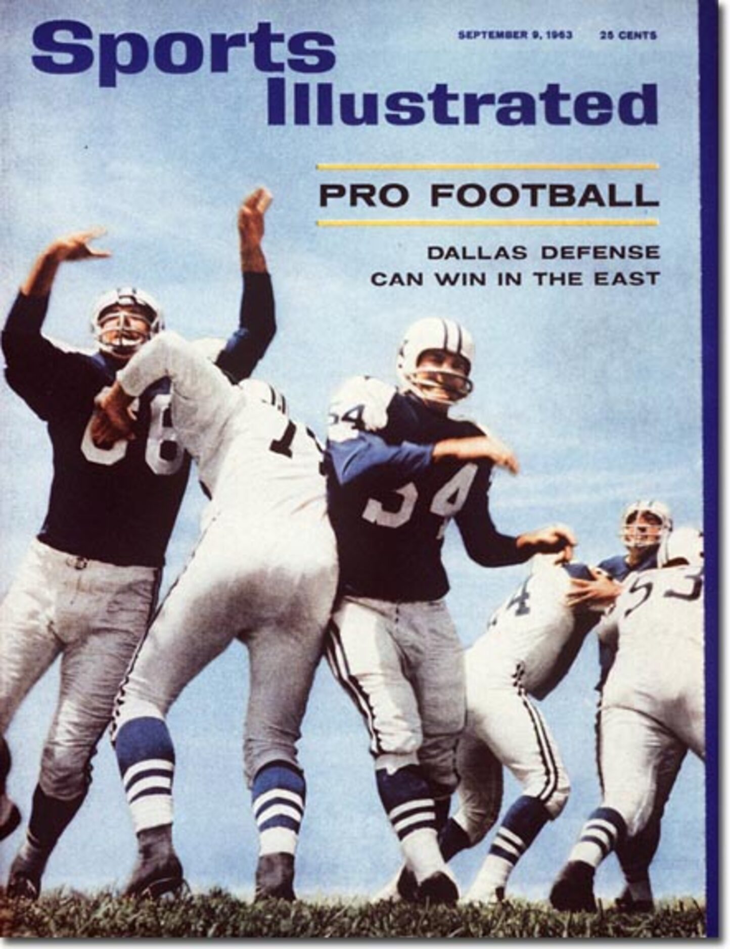 Sports Illustrated, September 9, 1963 edition: Cover features Chuck Howley and the Cowboys...