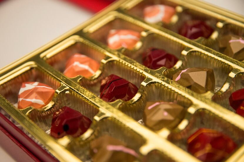 Kate Weiser Diamond Heart Collection chocolates 