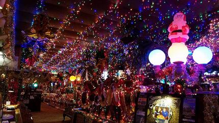 Campo Verde's team has been decorating restaurant in over-the-top Christmas lights and...
