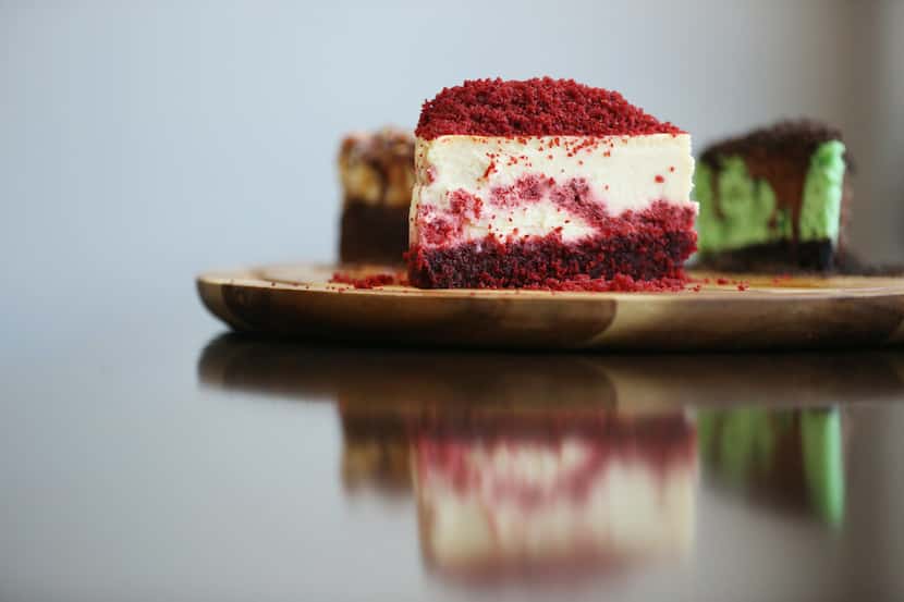 Red velvet is one of the popular orders at Val's Cheesecakes in Dallas.