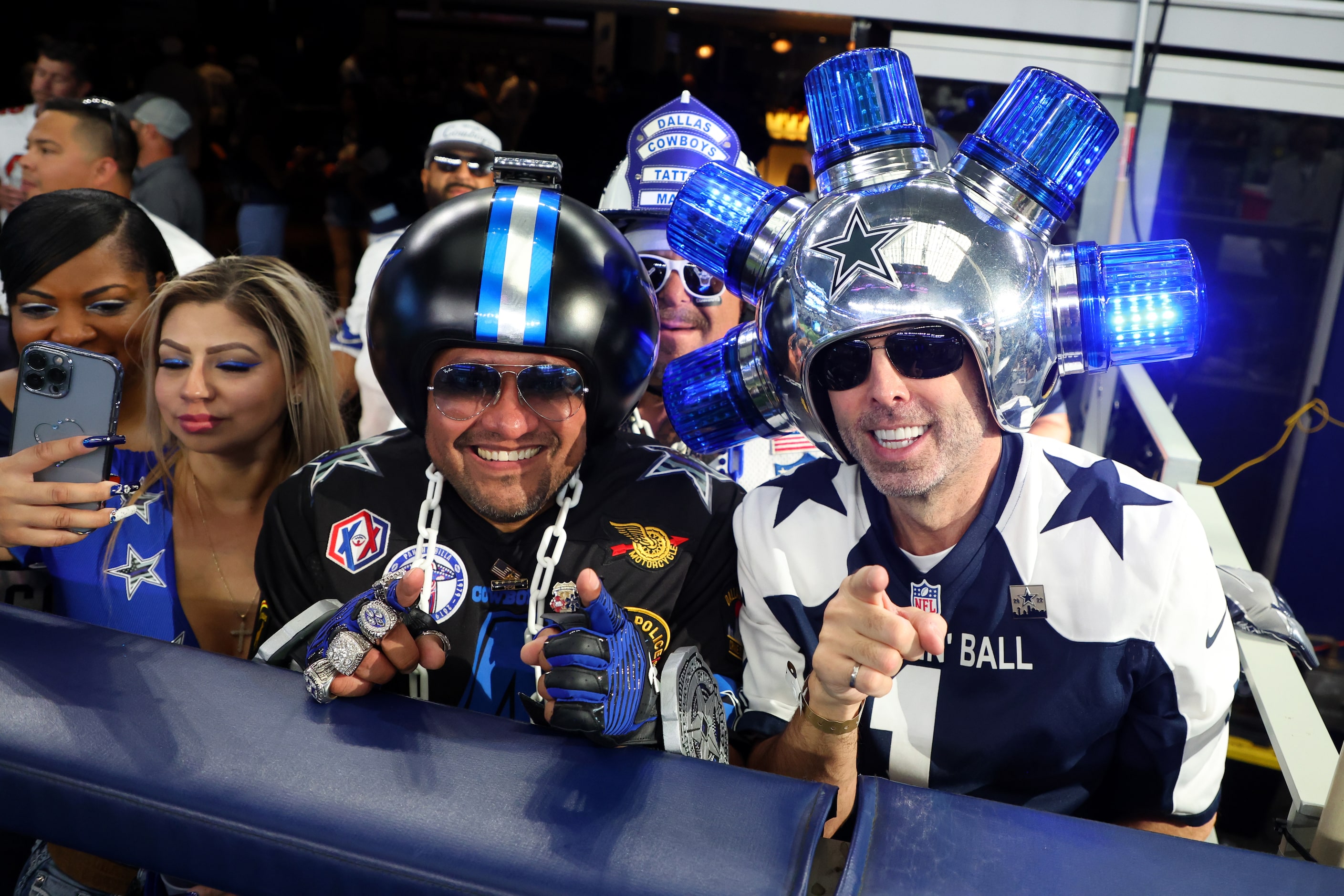 ARLINGTON, TEXAS - SEPTEMBER 11: Dallas Cowboys fans before the game between the Tampa Bay...