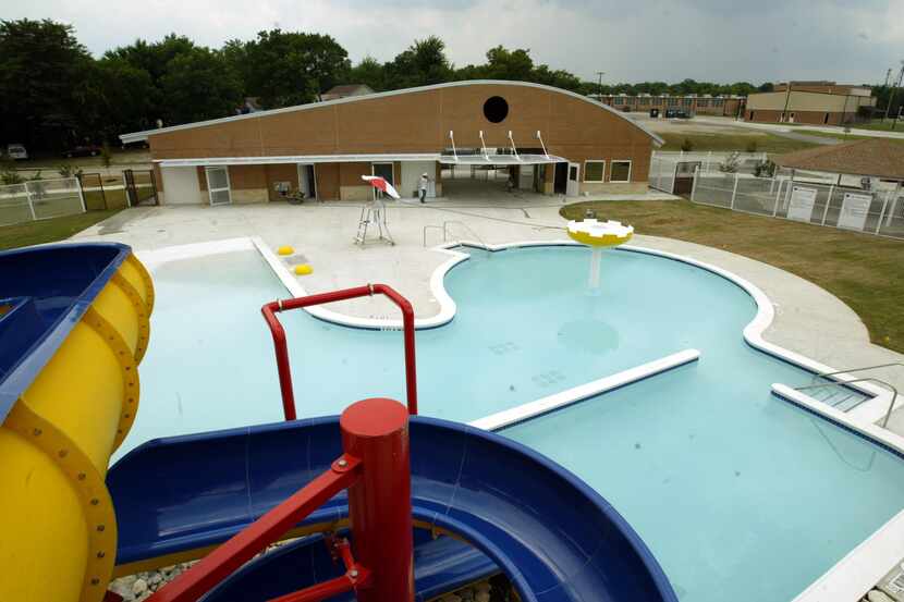 The Old Settlers Aquatic Center at 1101 E. Louisiana St. features a shallow leisure pool...
