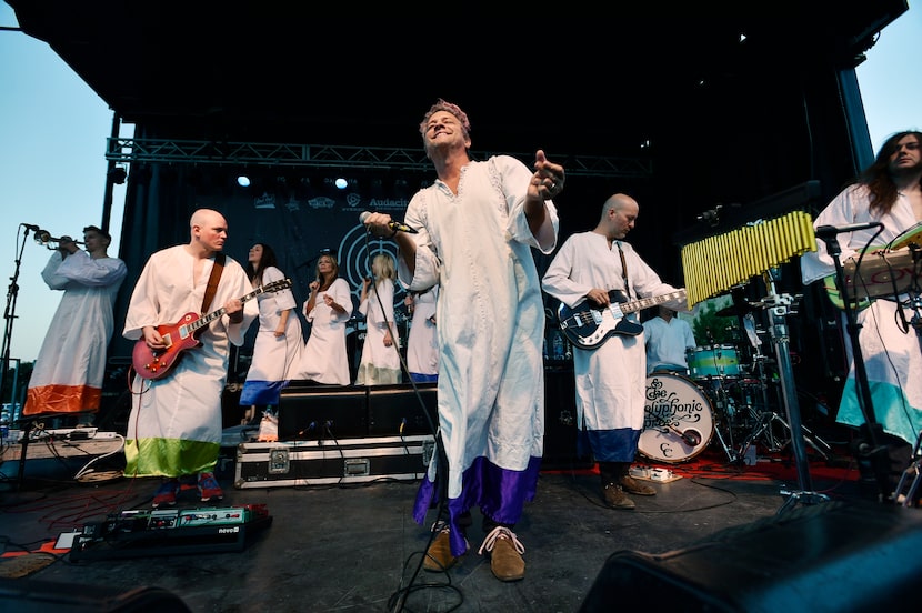 The Polyphonic Spree performed on the Audacity Brew House Main Stage at the Oaktopia...