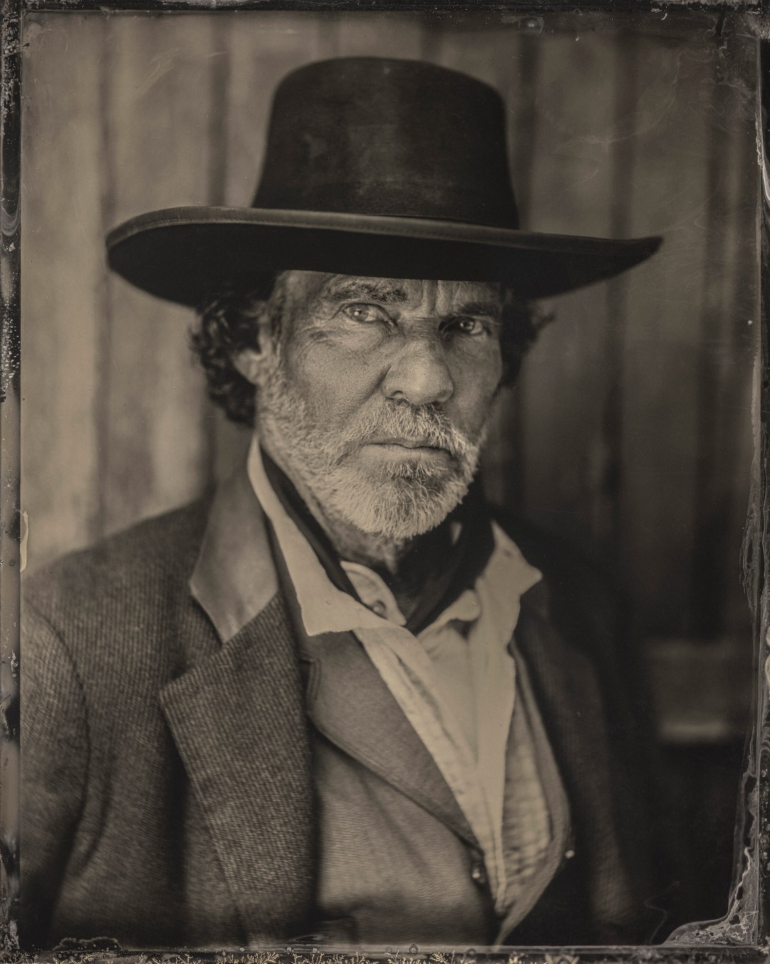 Paramount+ is promoting its Western drama, "Lawmen: Bass Reeves," with this tintype-style...