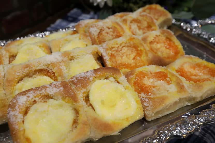 Kolaches are filled with fruit and/or cream cheese. Czech Stop will sell four varieties of...