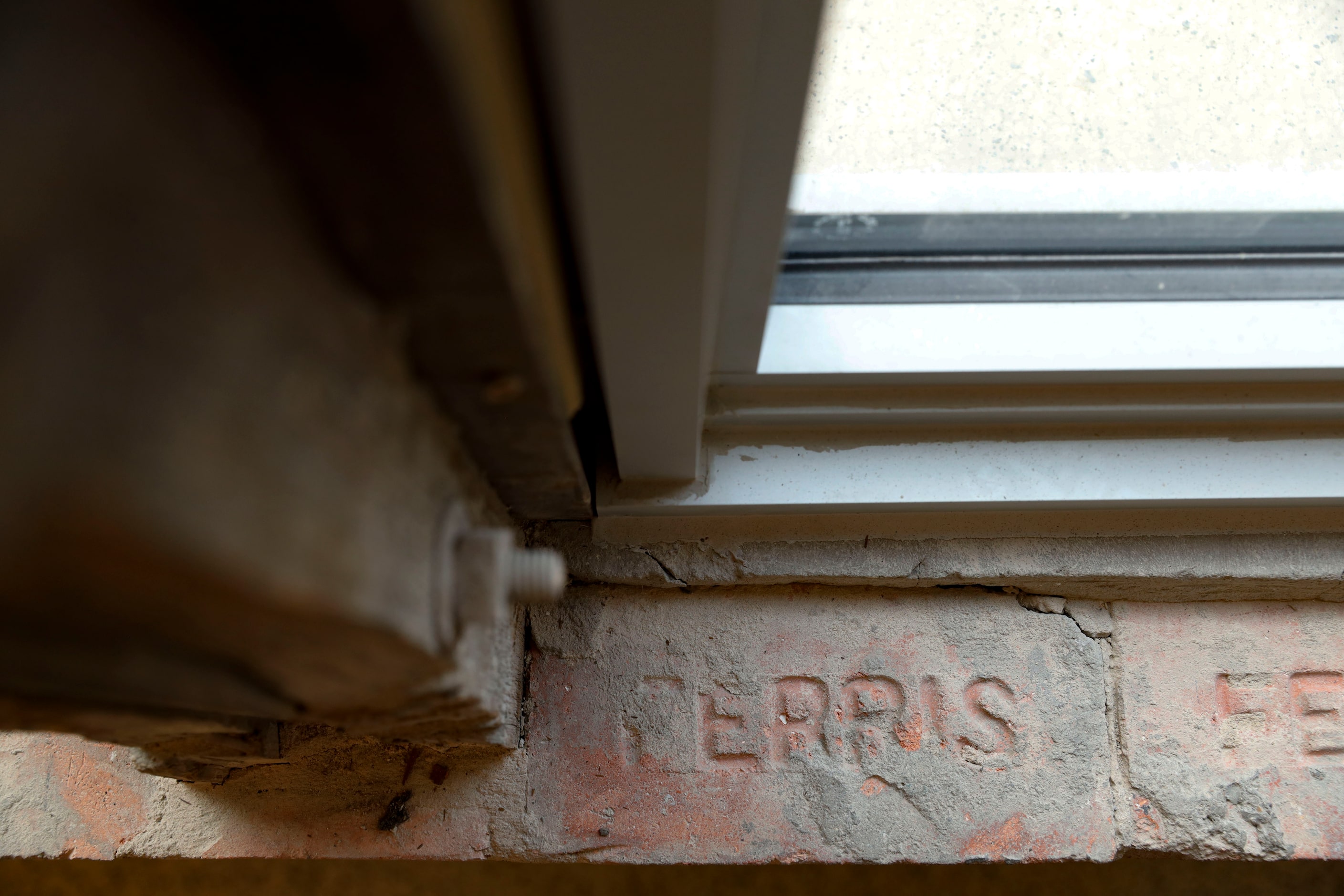 Original wood and brick in the 1915 portion of the Dallas County Records Building in Dallas,...