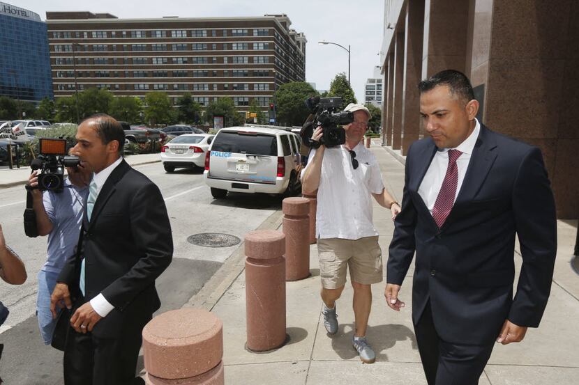 Christian Lloyd Campbell (right), a co-defendant in the federal corruption case against...