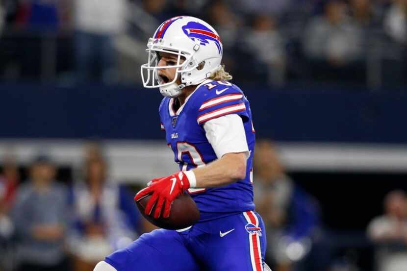 Buffalo Bills wide receiver Cole Beasley (10) scores a touchdown in a game against the...