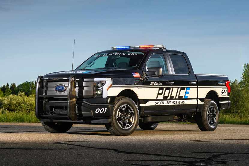 The 2023 F-150 Lightning Pro SSV includes features specifically tailored for law enforcement...