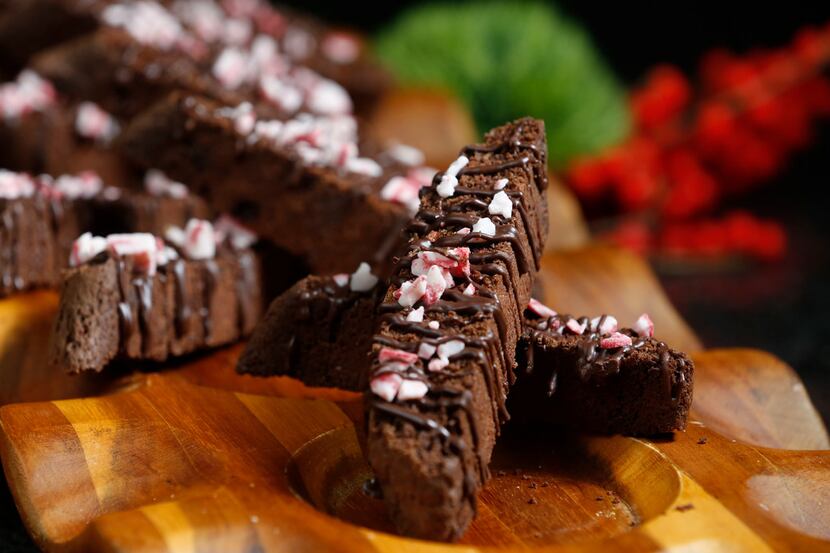 Gluten-Free Chocolate Peppermint Biscotti made by 
Rebekah Thomas 