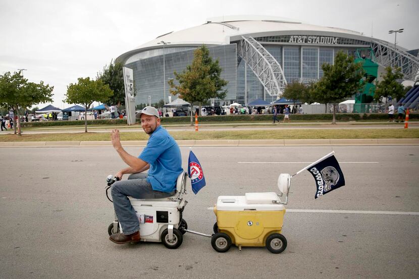 
A Dallas Cowboys fan could win even if his team loses through raffles at the stadiums or...