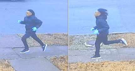 Police released these images of a man they say is a suspect in the robbery.
