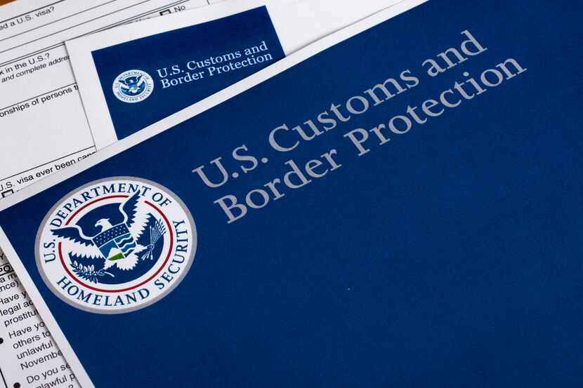 Un formulario de la agencia de Aduanas y Protección Fronteriza de Estados Unidos.