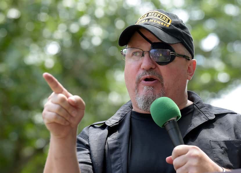 Stewart Rhodes, founder of the far-right militia group the Oath Keepers, has remained since...