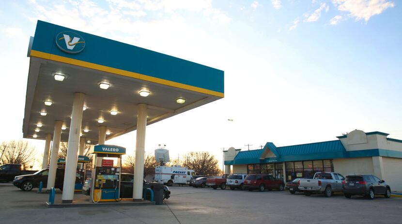 The Valero gas station on Highway 380 is shown on Feb, 12, 2015 in Princeton, Texas. A...